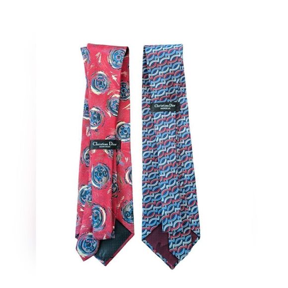 Christian Dior men's silk tie bundle - Picture 2 of 3